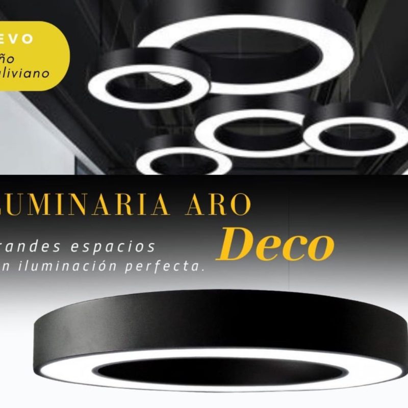 Lampara Led Aro Circular Capa 60 cm Diseño