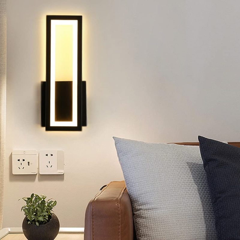 Lampara Aplique Pared Rectangulo
